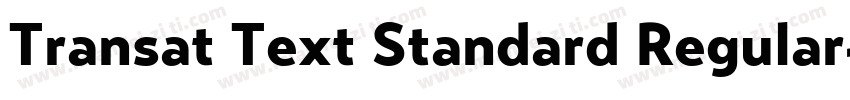 Transat Text Standard Regular字体转换